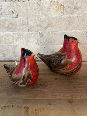 Swazi candles - red birds